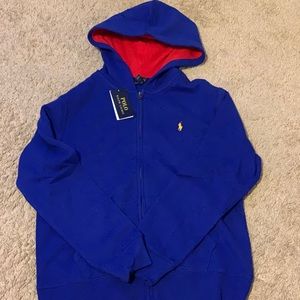 Blue polo jacket